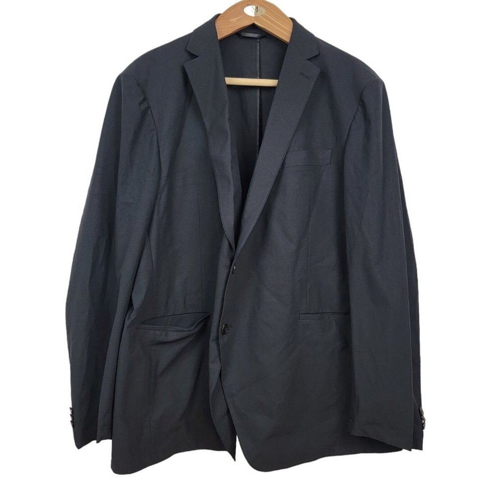 Sene Soho Flex Tech Sport Coat Unstructured Blazer Jacket Black Custom 54 Chest